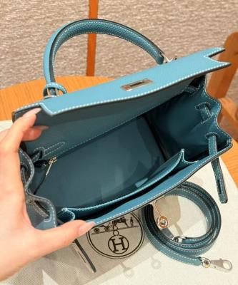 wholesale quality hermes kelly 25 togo blue jean phd